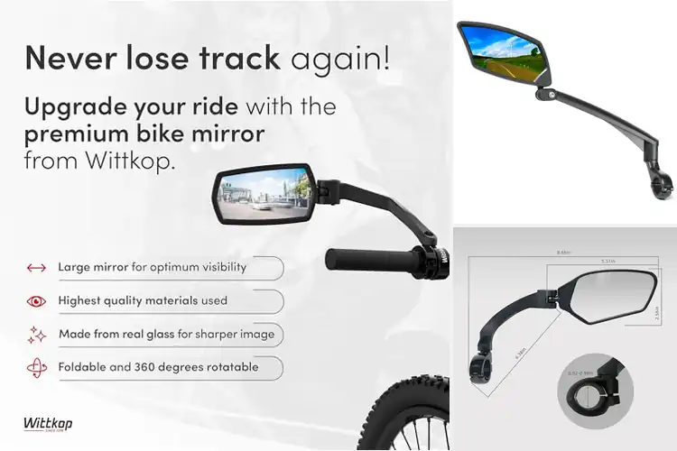Detailed view of Best Adjustable Bike Mirrors for Safer, Smoother Rides