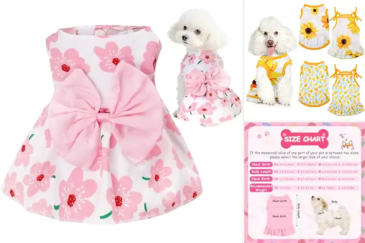 Detailed view of Best Breathable Lightweight Pet Dresses For Puppies