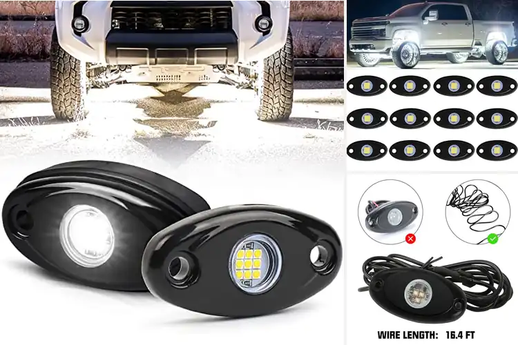 Detailed view of Best Easy Install Rock Light With Rubber Pads