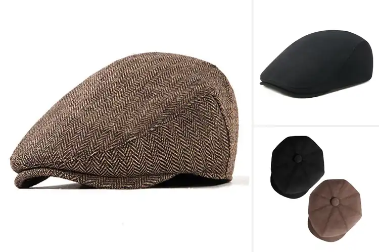 Detailed view of Best Gift For Him And Her Wool Newsboy Cap