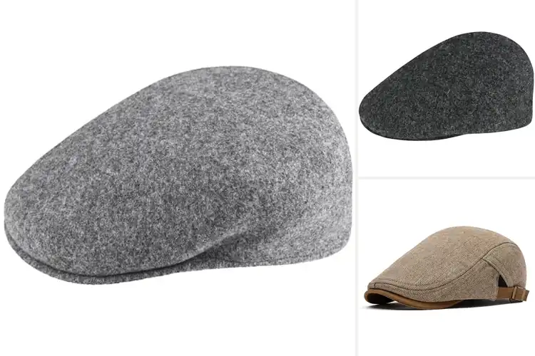 Detailed view of Best Gift For Men And Women Wool Flat Cap