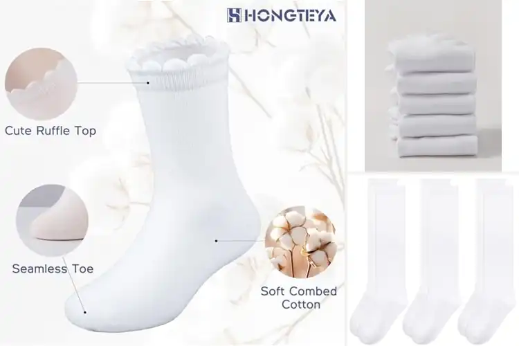 Detailed view of Best Girls Uniform Socks: 10 Top Picks for Comfort & Style