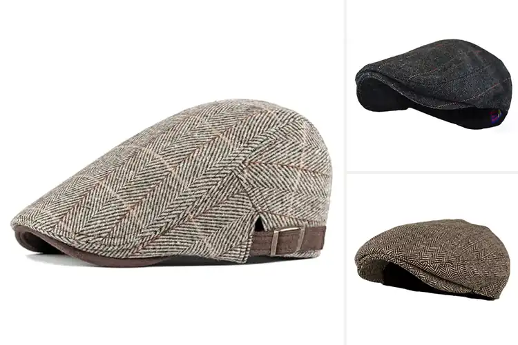 Detailed view of Best Plaid Herringbone Cap