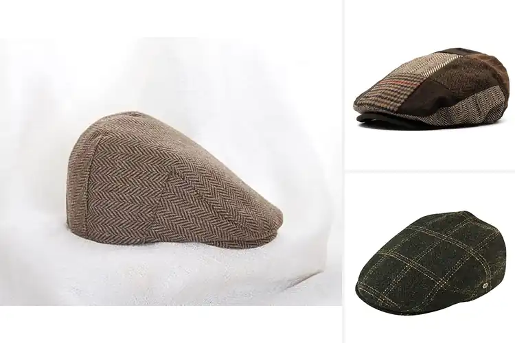 Detailed view of Best Plaid Herringbone Design Cap