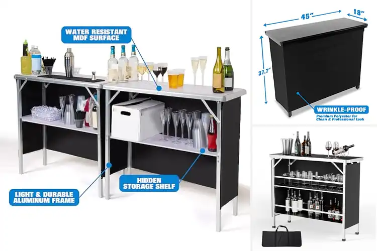 Detailed view of Best Portable Bars