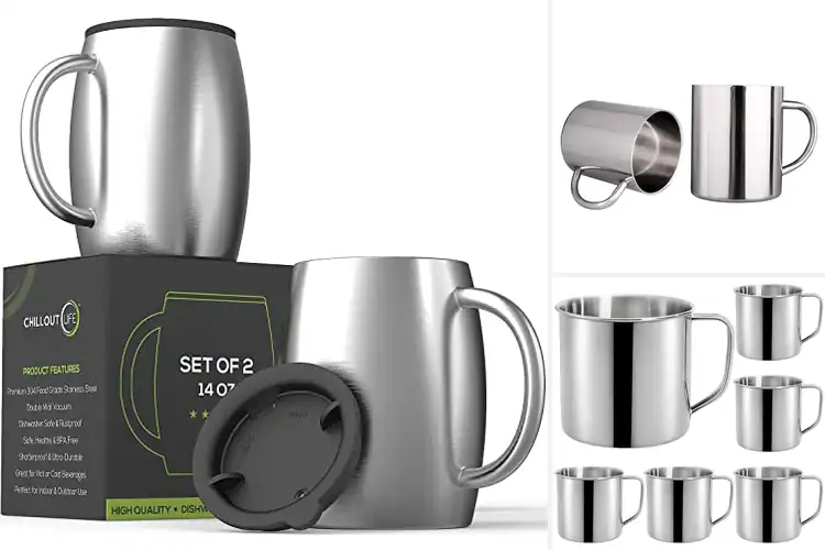 Detailed view of Best Stainless Steel Mugs