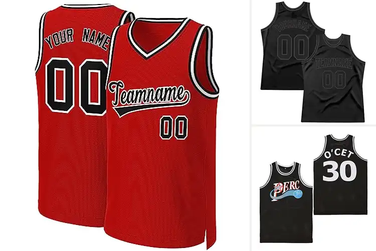 Detailed view of Best Stitched Basketball Jerseys