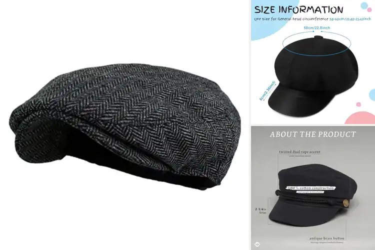 Detailed view of Best Stylish Newsboy Caps
