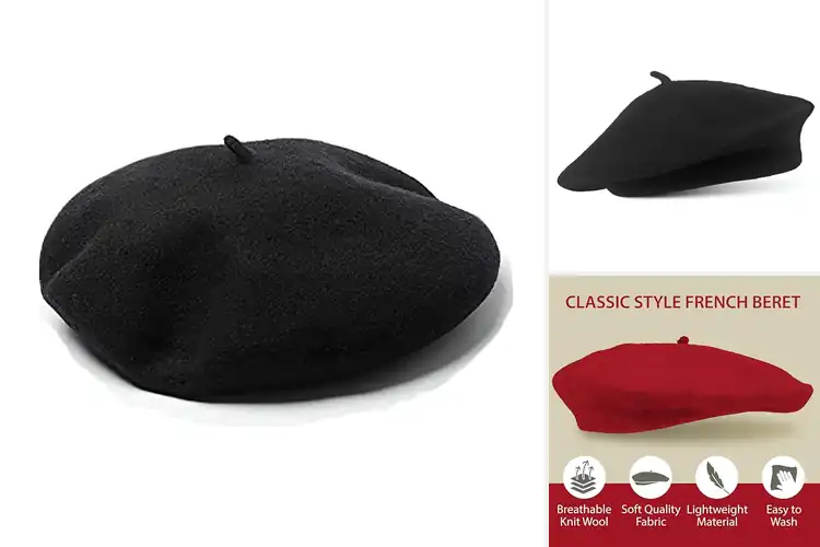 Detailed view of Best Unisex Wool Berets