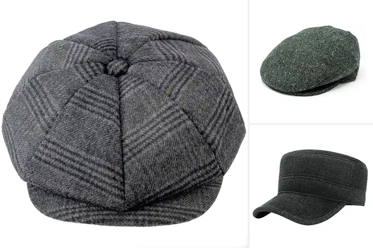 Detailed view of Best Unisex Wool Flat Cap